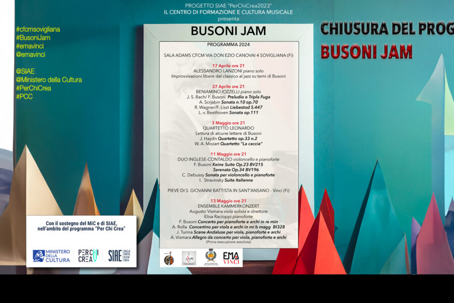 Chiusura del Progetto BUSONI JAM – Centro di Formazione e Cultura Musicale – EMA Vinci records