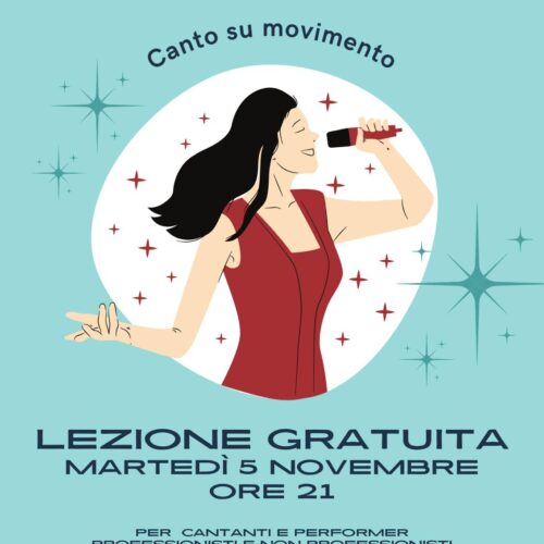 Open day – lezione aperta di Canto su Movimento Martedì 5 novembre 2024